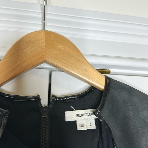 HELMUT LANG Suiting Dress with Leather Trim - Picture 6 of 11